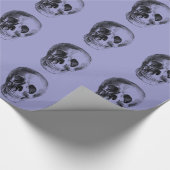 Skeleton Schädel-Kopf - glücklicher Geschenkpapier (Ecke)