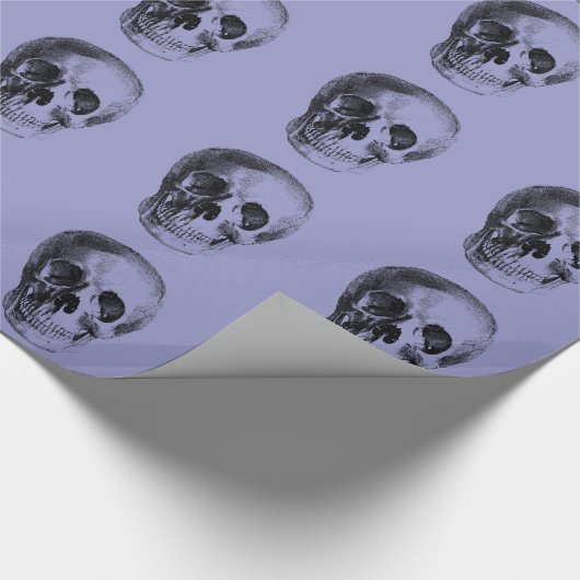 Skeleton Schädel-Kopf - glücklicher Geschenkpapier (Ecke)