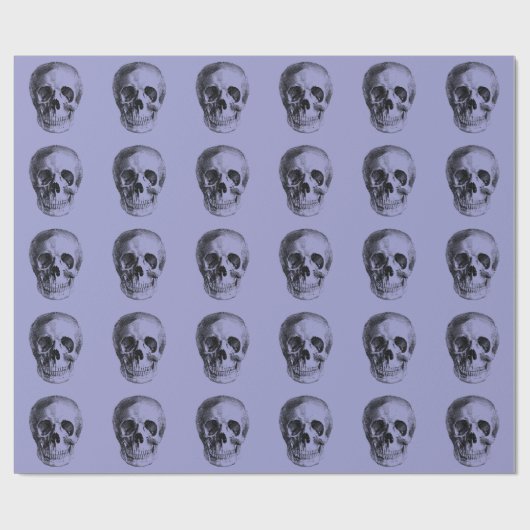 Skeleton Schädel-Kopf - glücklicher Geschenkpapier (Flach)