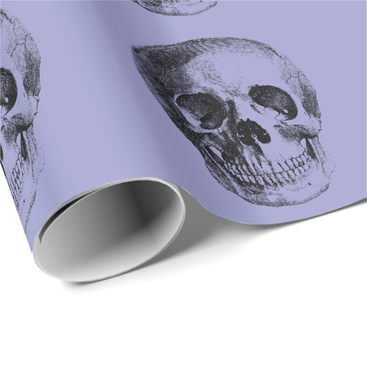 Skeleton Schädel-Kopf - glücklicher Geschenkpapier (Rolleneckpunkt)