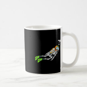 Skeleton Scu Diving Halloween Pumpkin Diver Kaffeetasse