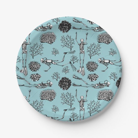 Skeleton Scuba Diver Paper Teller (Vorderseite)