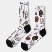 Skeleton Scuba Divers & Coral Socken (Linkes Detail)