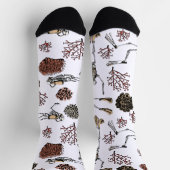 Skeleton Scuba Divers & Coral Socken (Oben)