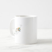 Skeleton Scuba Diving Halloween Pumpkin Diver Kaffeetasse (Vorderseite Links)