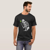Skeleton Shamrock St Patricks Day C Leprechaun Hat T-Shirt (Vorne ganz)