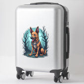 Skeleton Shepherd Dog Aufkleber (Koffer)