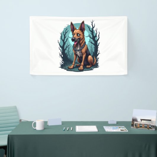 Skeleton Shepherd Dog Banner (Messeveranstaltung)