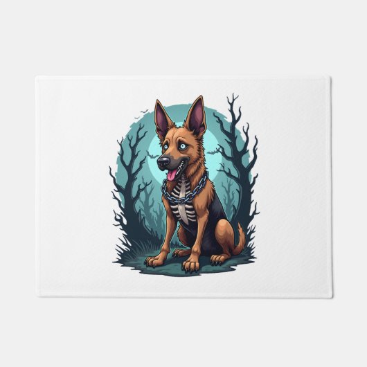 Skeleton Shepherd Dog Fußmatte (Vorderseite)