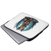 Skeleton Shepherd Dog Laptopschutzhülle (Vorne Knopf)