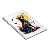 Skeleton Shiba Scream Notizblock (Rechte Seite)