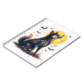 Skeleton Shiba Scream Notizblock (Linke Seite)