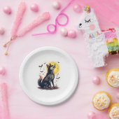 Skeleton Shiba Scream Pappteller (Party)