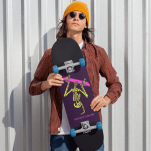SKELETON SKATEBOARD "KNOCHEN ZU WILD" SKATEBOAR