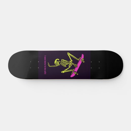 SKELETON SKATEBOARD "KNOCHEN ZU WILD" SKATEBOAR (Horizontal)