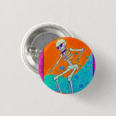 Skeleton Skateboarding Button (Vorne & Hinten)