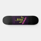 SKELETON SKATEBOARDING 'KNOCHEN ZU WILD' SKATEBOARD (Horizontal)