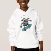 Skeleton Skater Hoodie (Vorderseite)