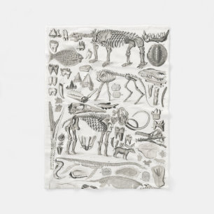 Skeleton Skull Animal Halloween Fleecedecke