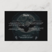 Skeleton Skull Dark Gothic Wedding Details Begleitkarte (Vorderseite)