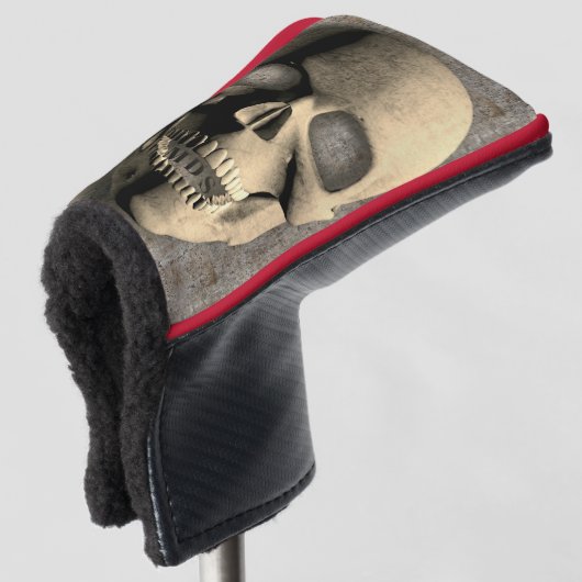 Skeleton Skull Golf Head Putter Cover Headcover (3/4 Vorderseite)