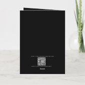 Skeleton Skull Graveyard Black Gothic Halloween Karte (Rückseite)