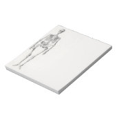 Skeleton Skull Notizblock (Rotiert)