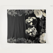 Skeleton SkuLLS Fotografie Hintergrund Wandteppich (Vorderseite (Horizontal))