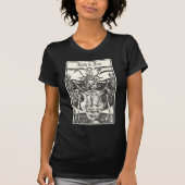 Skeleton Skulls Macabre Viktorianisch Gothic T-Shirt (Vorderseite)
