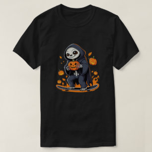 Skeleton Sloth Vampire halloween Unique & Spooky T-Shirt