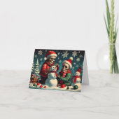 Skeleton Snow Fun Card Karte (Vorderseite)