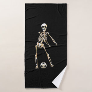 Skeleton Soccer Halloween Flossentanz Cosplay Badehandtuch
