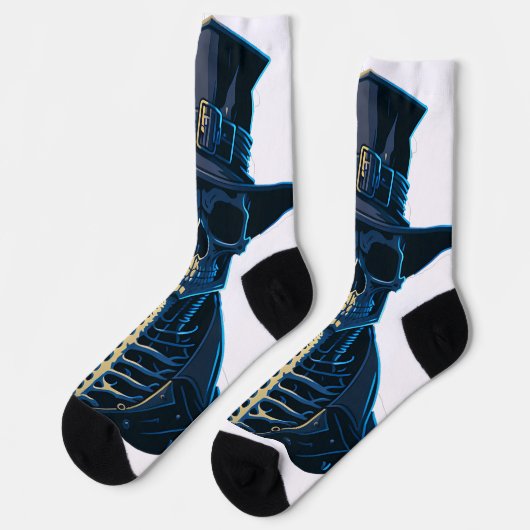 Skeleton socs socken (Linkes Detail)