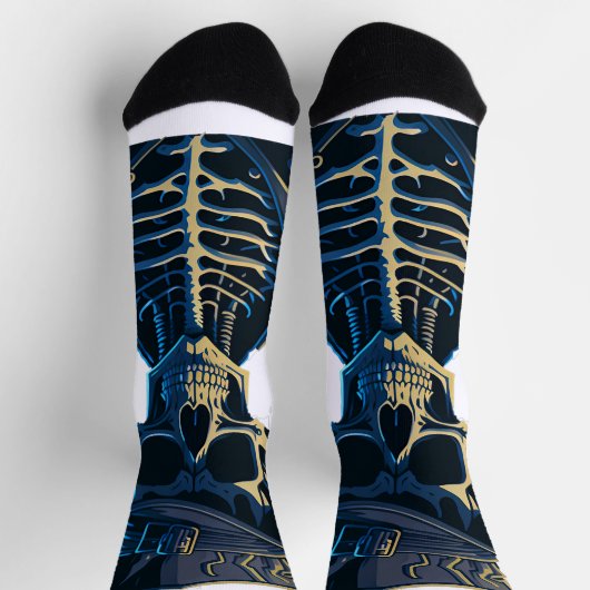 Skeleton socs socken (Oben)