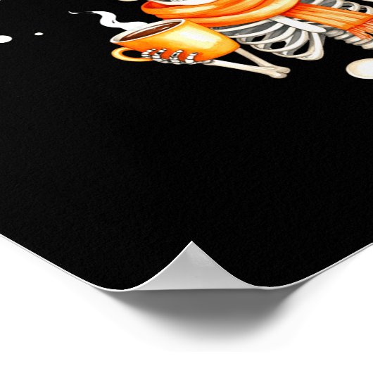 Skeleton Speak Merry Christmas Waer F And Hold Cof Poster (Ecke)