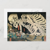 Skeleton Specter von Kuniyoshi Utagawa Postkarte (Vorne/Hinten)
