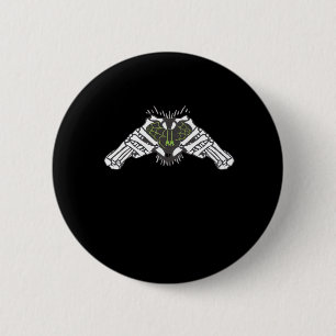 Skeleton Spider Heart Button