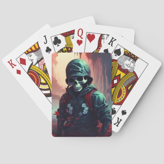 Skeleton-Spielkarten Spielkarten (Rückseite)