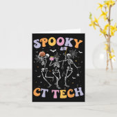 Skeleton Spooky Ct Tech Computertomographie Tech H Karte (Gelbe Blume)