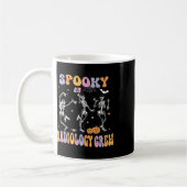 Skeleton Spooky Radiology Crew Röntgen Tech Hallow Kaffeetasse (Links)