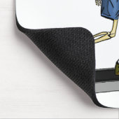 Skeleton Sport-Fitness Mousepad (Ecke)