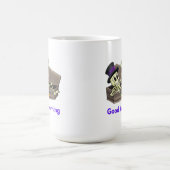 Skeleton Sprichwort Guten Morgen von Casket auf ei Kaffeetasse (Mittel)