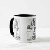 Skeleton Stich Tasse (Vorderseite Links)