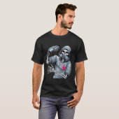 Skeleton Street Graffiti Cool Trend T - Shirt (Vorne ganz)