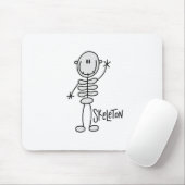 Skeleton Strichmännchen Mousepad Halloweens (Mit Mouse)