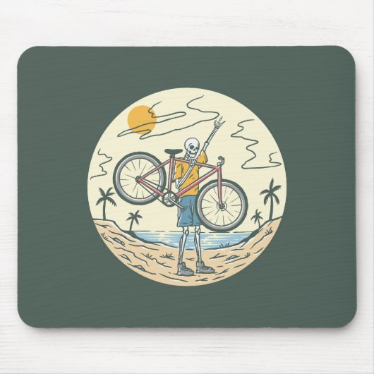 Skeleton Summer Bike Mousepad (Vorne)