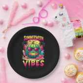 Skeleton Summer Summerween Vibes Watermelon Jack-O Pappteller (Party)