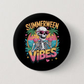 Skeleton Summerween Vibes IceCream Button (Vorderseite)
