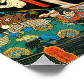 Skeleton Summoned by Witch Kuniyoshi Fine Art Poster (Ecke)