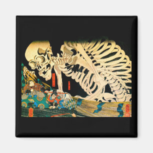 Skeleton Summont by Hexe Kuniyoshi Kunstvoll wande Magnet